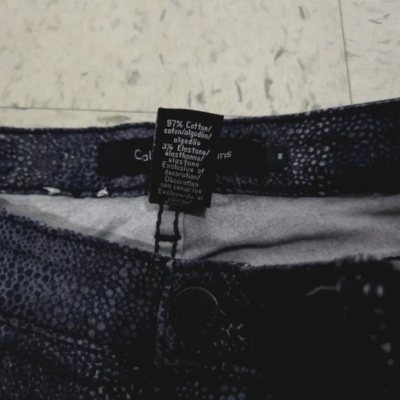 Calvin Klein | Grey Snake Skin Pattern Women's Jeans - Picture 9 of 12